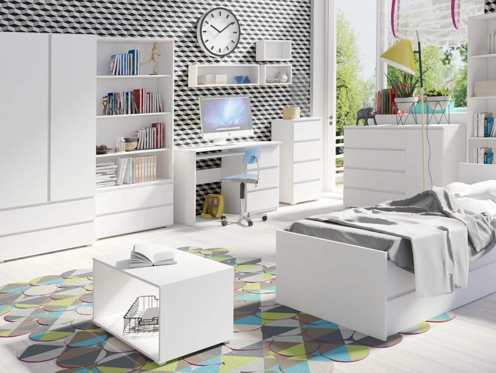 Garderobeskab Cirdora 101 (Hvid)