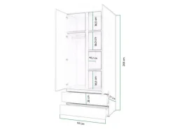 Garderobeskab Cirdora 101 (Hvid)