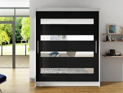 Garderobeskab Closico Camera XIII (Hvid + Sort)