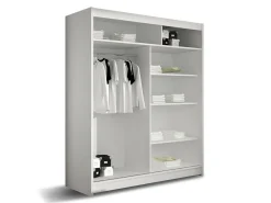 Garderobeskab Closico Camera XIII (Hvid + Sort)