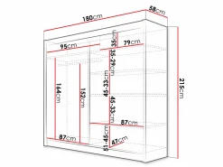 Garderobeskab Closico Cavaris V (Hvid)