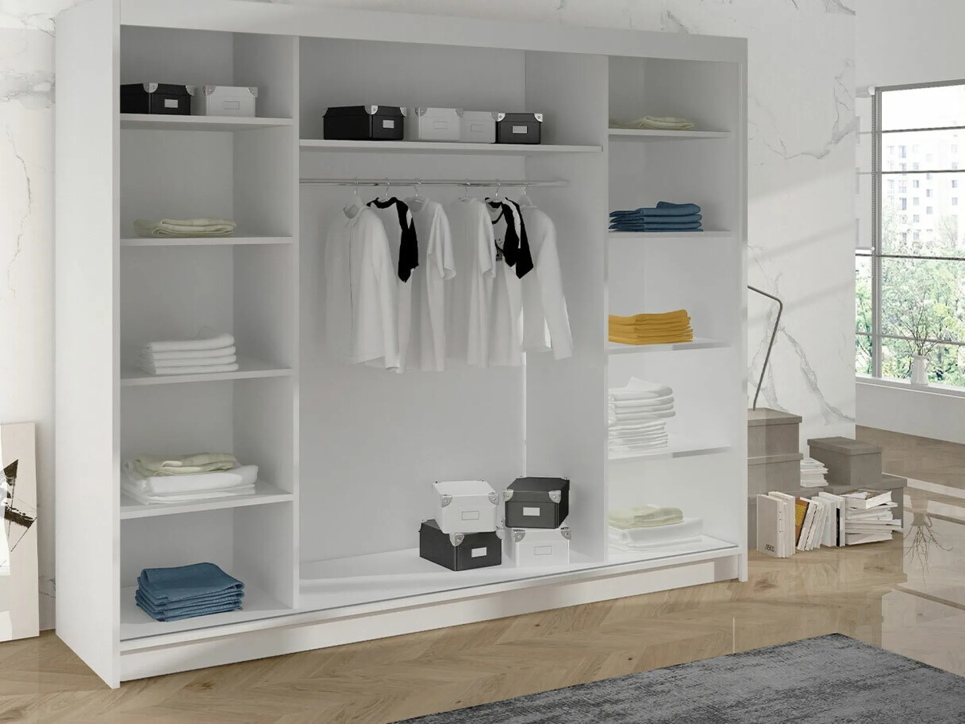 Garderobeskab Closico Durion I (Hvid)