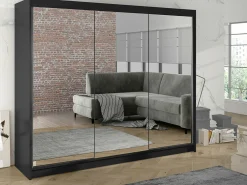 Garderobeskab Closico Durion III (Sort)