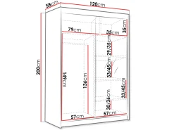 Garderobeskab Closico Fornix III (Kashmir)