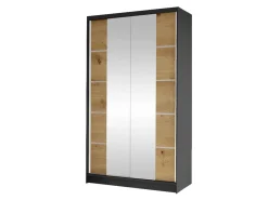 Garderobeskab Closico Fractor V (Sort + Artisan eg)