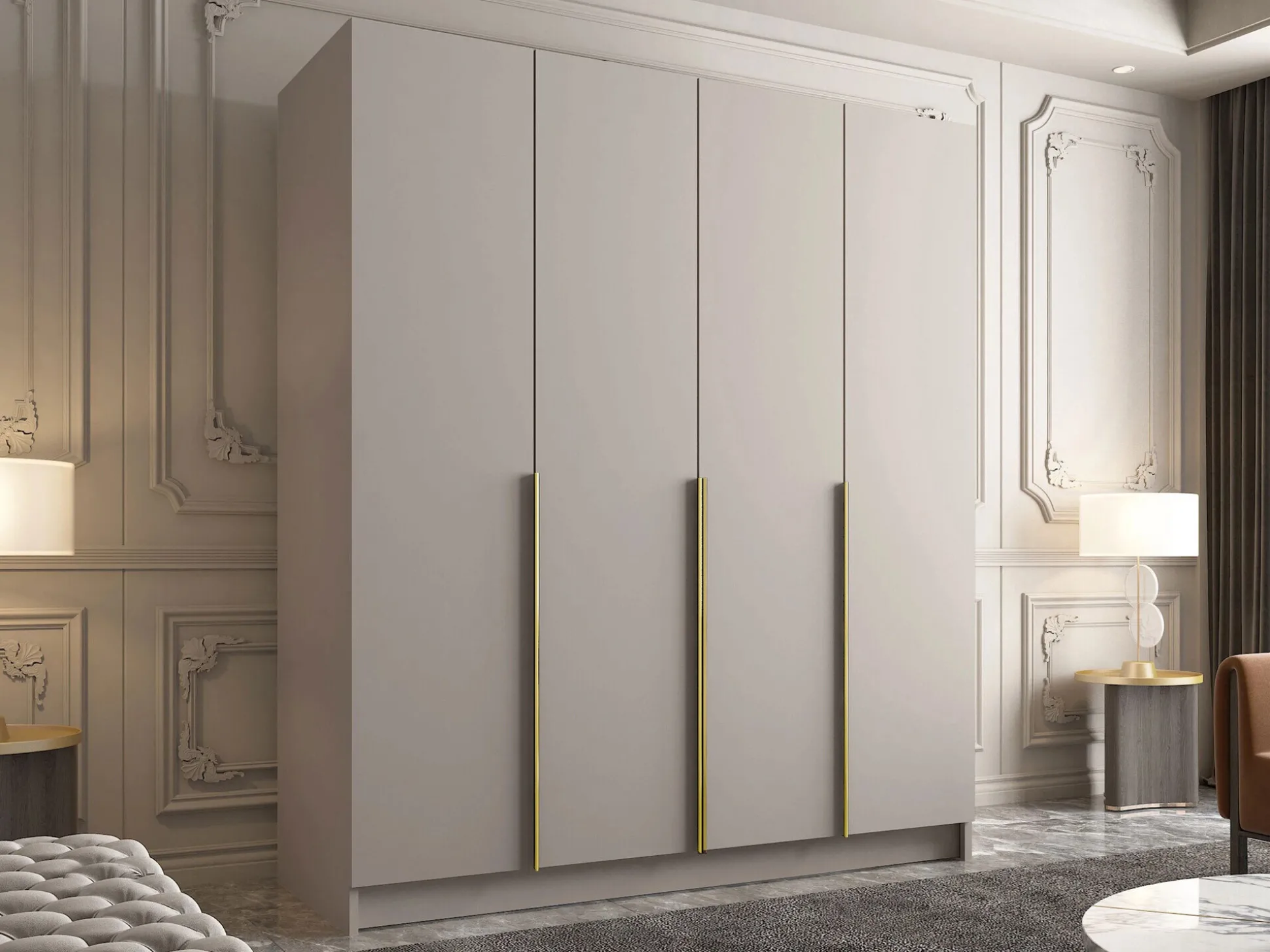 Garderobeskab Closico Navor I (Kashmir + Gylden)