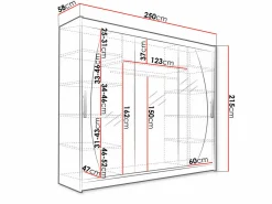 Garderobeskab Closico Ordo V (Hvid)
