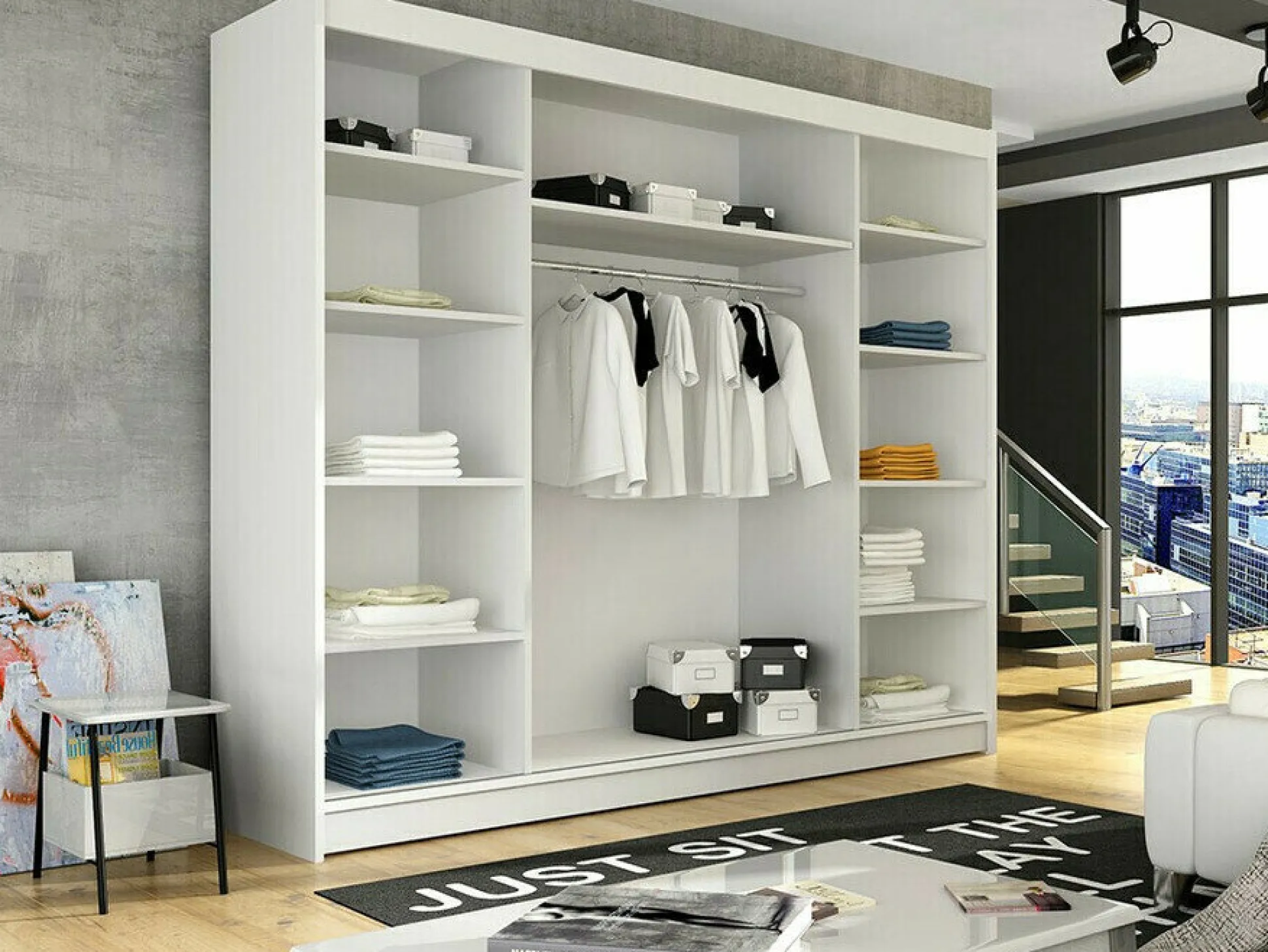 Garderobeskab Closico Ordo VI (Hvid)