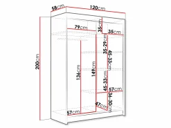 Garderobeskab Closico Pacron IV (Hvid)