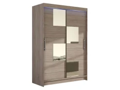 Garderobeskab Closico Pacron III (Trøffel egetræ)