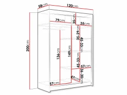 Garderobeskab Closico Pacron III (Trøffel egetræ)