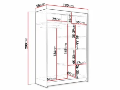 Garderobeskab Closico Pacron V (Kashmir)