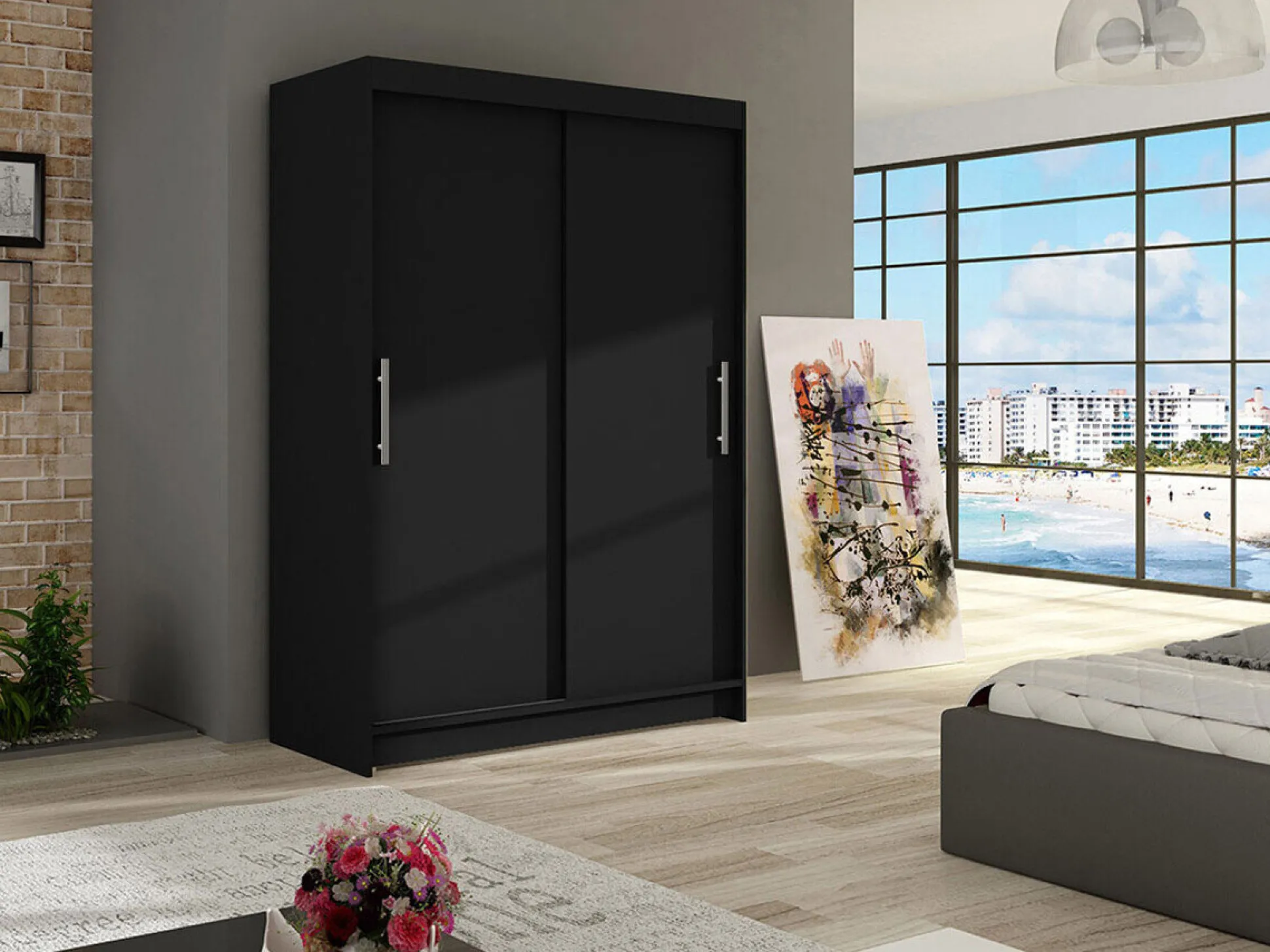 Garderobeskab Closico Pacron I (Sort)