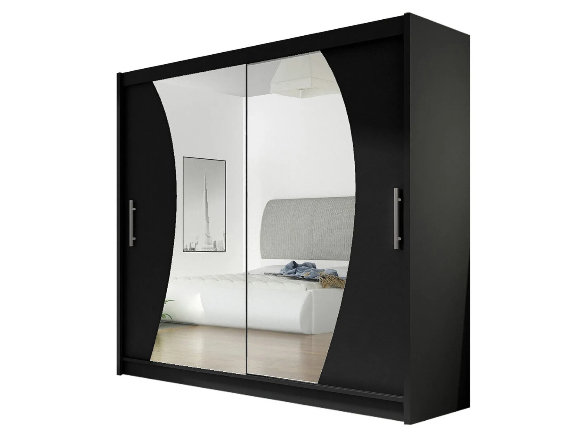 Garderobeskab Closico Pallor IX (Sort)