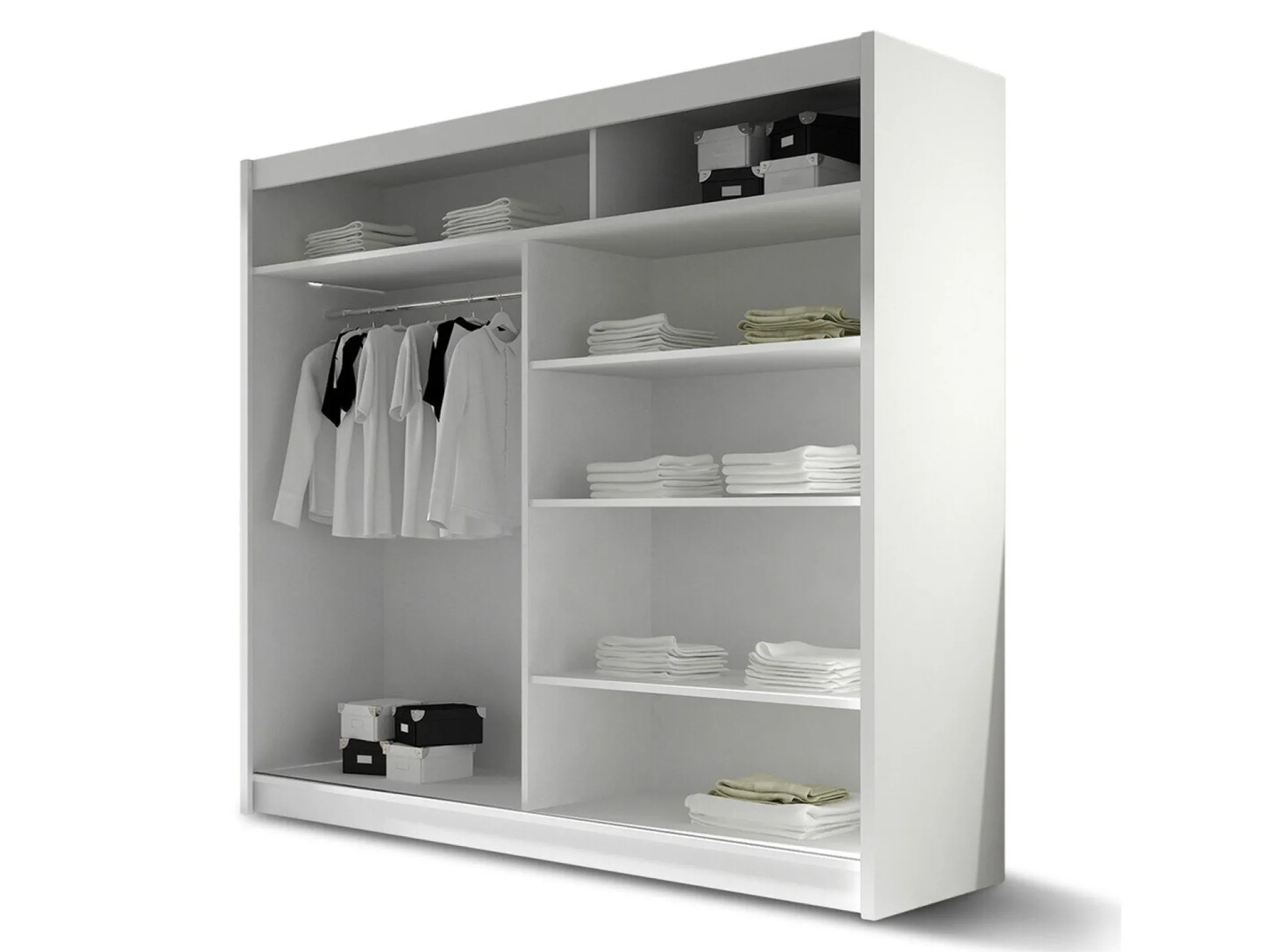 Garderobeskab Closico Pallor IX (Sort)