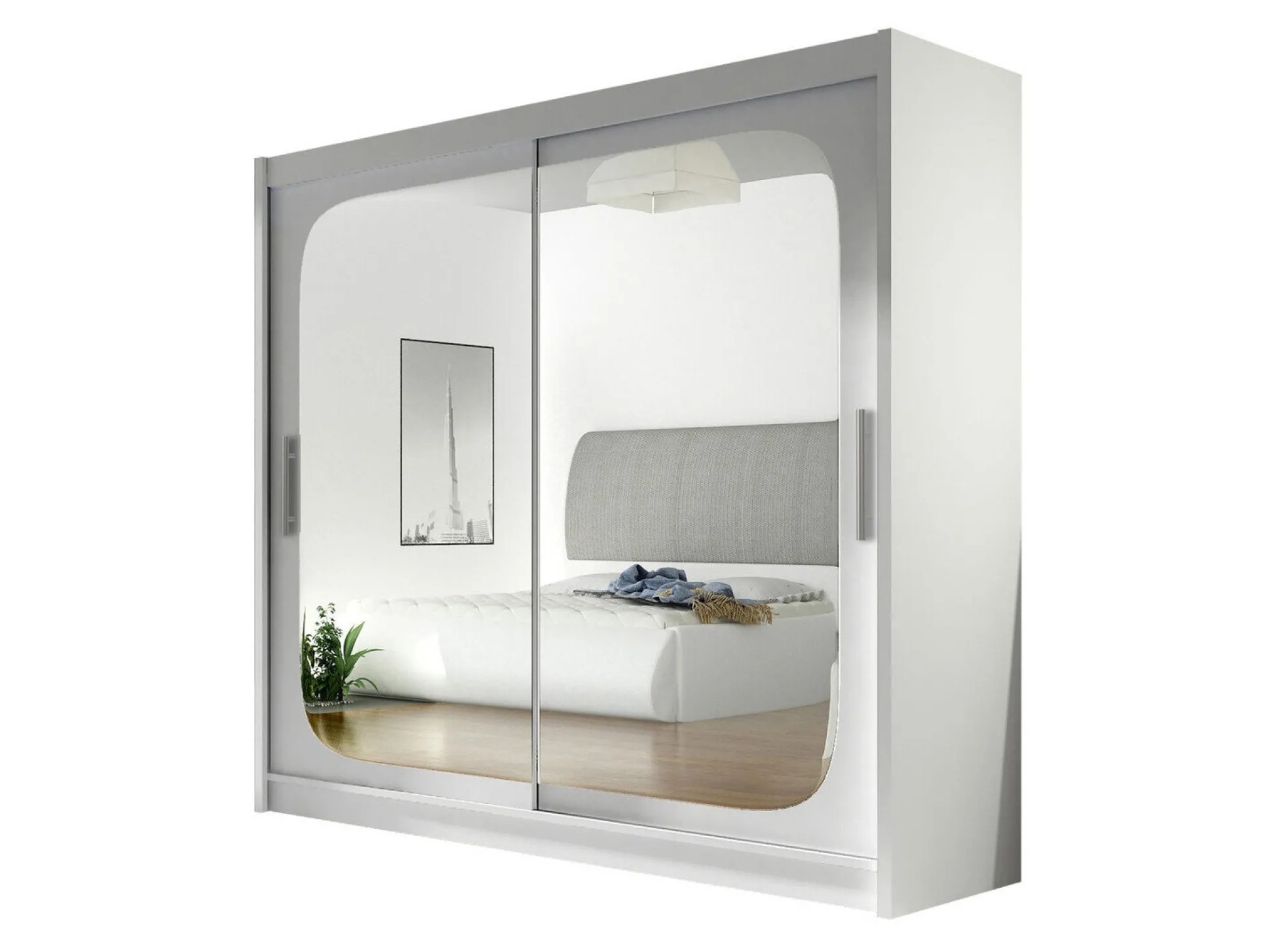 Garderobeskab Closico Pallor VIII (Hvid)