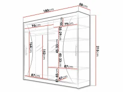Garderobeskab Closico Pallor V (Hvid)