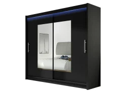 Garderobeskab Closico Pallor VII (Sort)