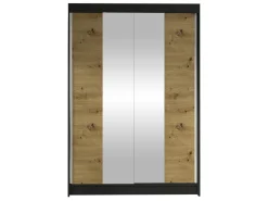 Garderobeskab Closico Salvor II (Sort + Artisan eg)