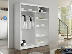 Garderobeskab Closico Salvor III (Hvid + Artisan eg)