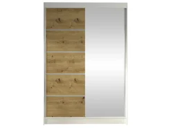 Garderobeskab Closico Salvor III (Hvid + Artisan eg)