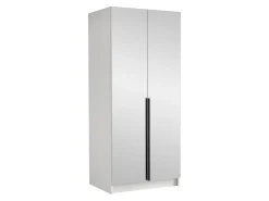 Garderobeskab Closico Staton III (Hvid + Sort)