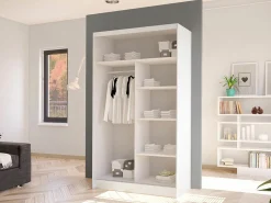 Garderobeskab Closico Structor I (Hvid + Artisan eg)