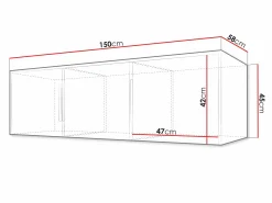 Garderobeskab Collis I (Wotan eg + Sort)