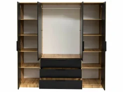 Garderobeskab Collis II (Wotan eg + Sort)