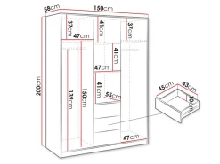 Garderobeskab Collis IV (Hvid)