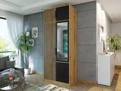 Garderobeskab Collis (Wotan eg + Sort)