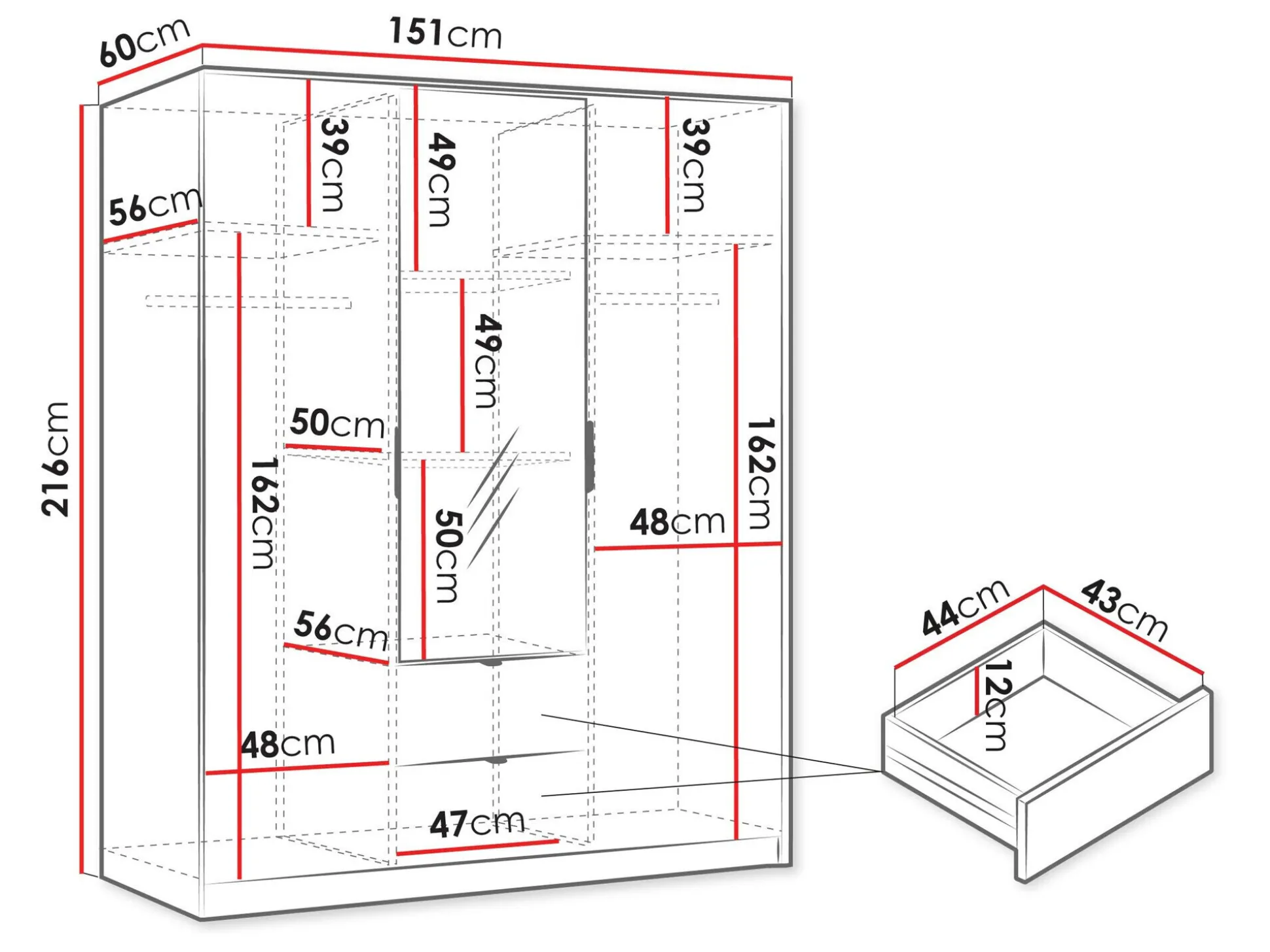 Garderobeskab Comfivo Papilio I