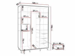 Garderobeskab Domvera 100