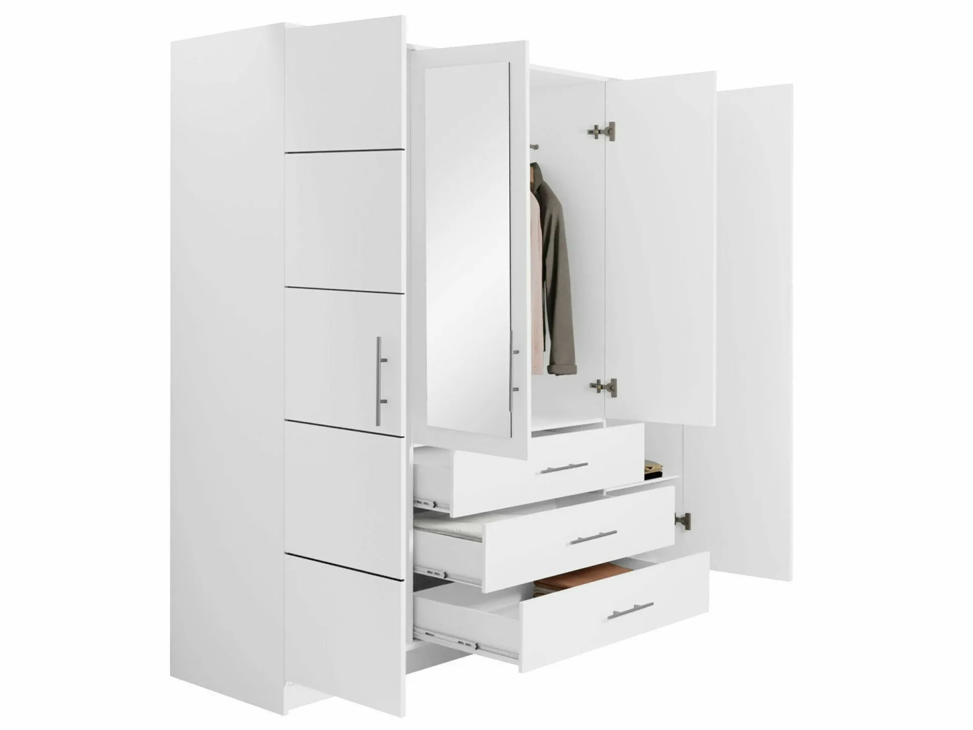 Garderobeskab Dortivu I (Hvid)