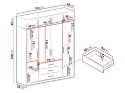 Garderobeskab Dortivu I (Hvid)