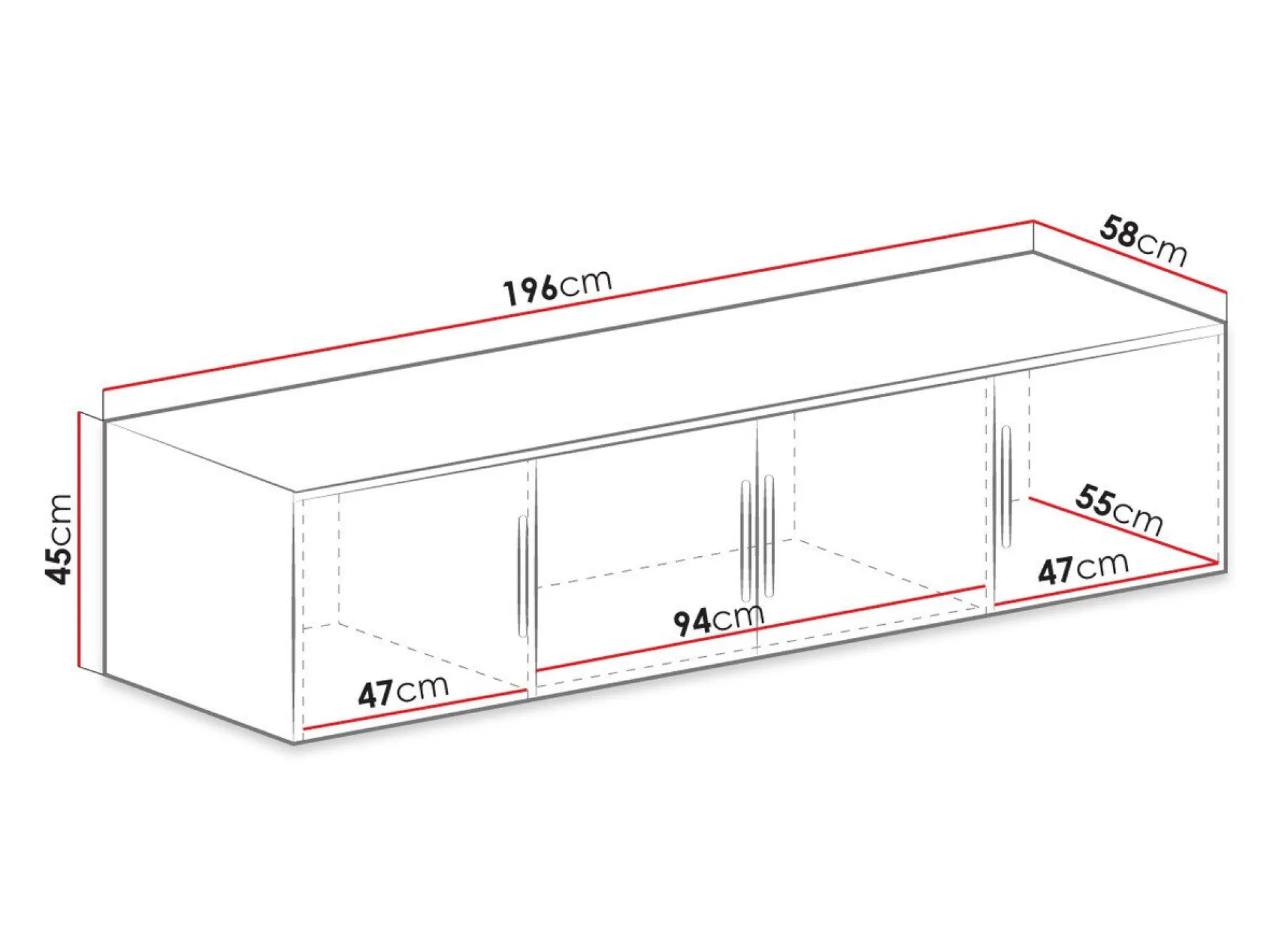 Garderobeskab Dortivu I (Hvid)