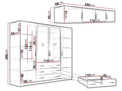 Garderobeskab Dortivu III (Ja)