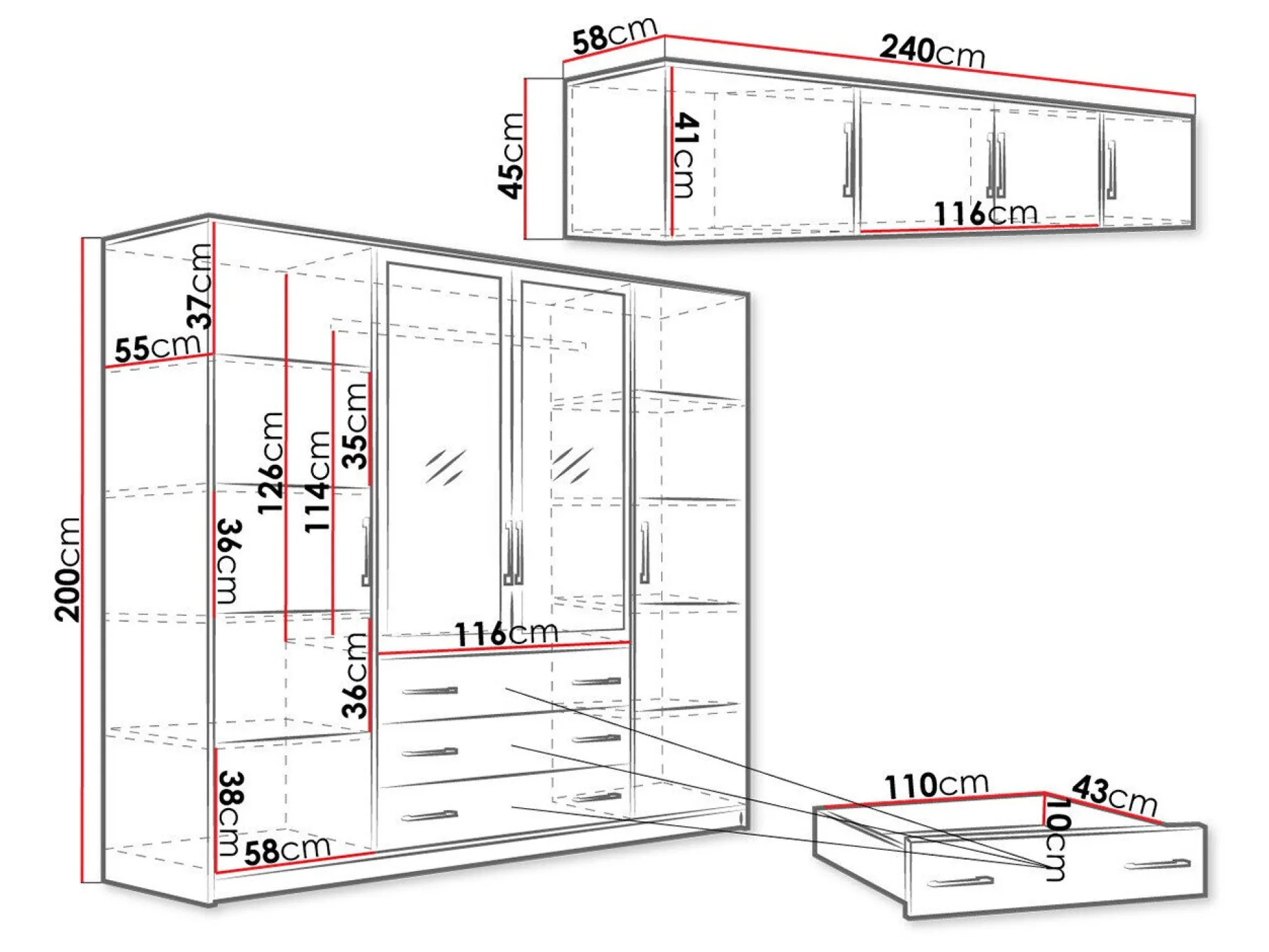 Garderobeskab Dortivu III (Ja)