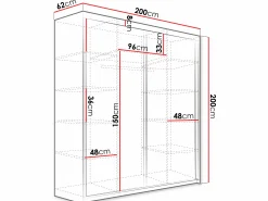Garderobeskab Dover 105 (Mørk aske)
