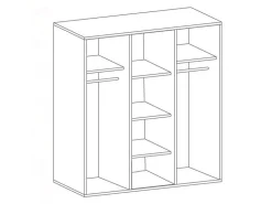 Garderobeskab Elialo 105 (Sonoma eg)