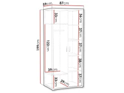 Garderobeskab Elisale 107