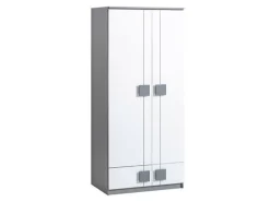 Garderobeskab Elmenou 100 (Hvid + Antracit)