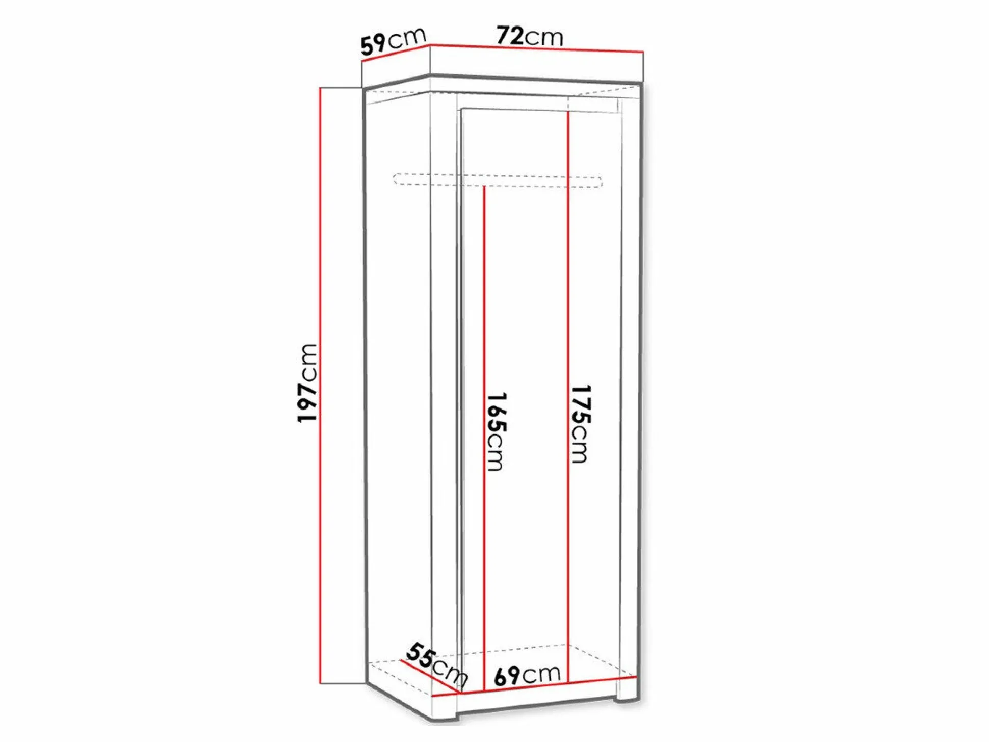 Garderobeskab Etrmona 101