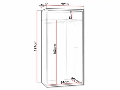 Garderobeskab Etrmoni 100