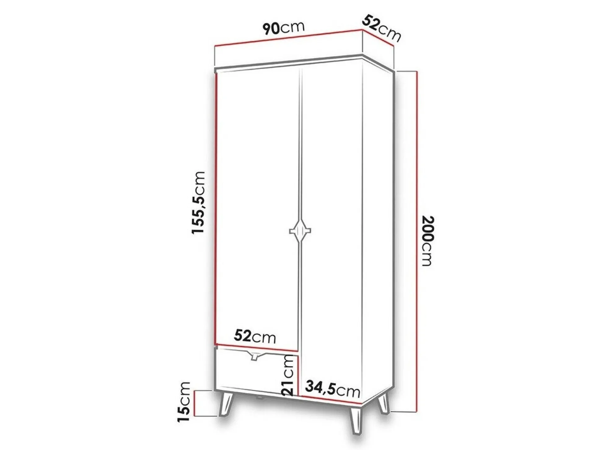 Garderobeskab Etrmoru 141