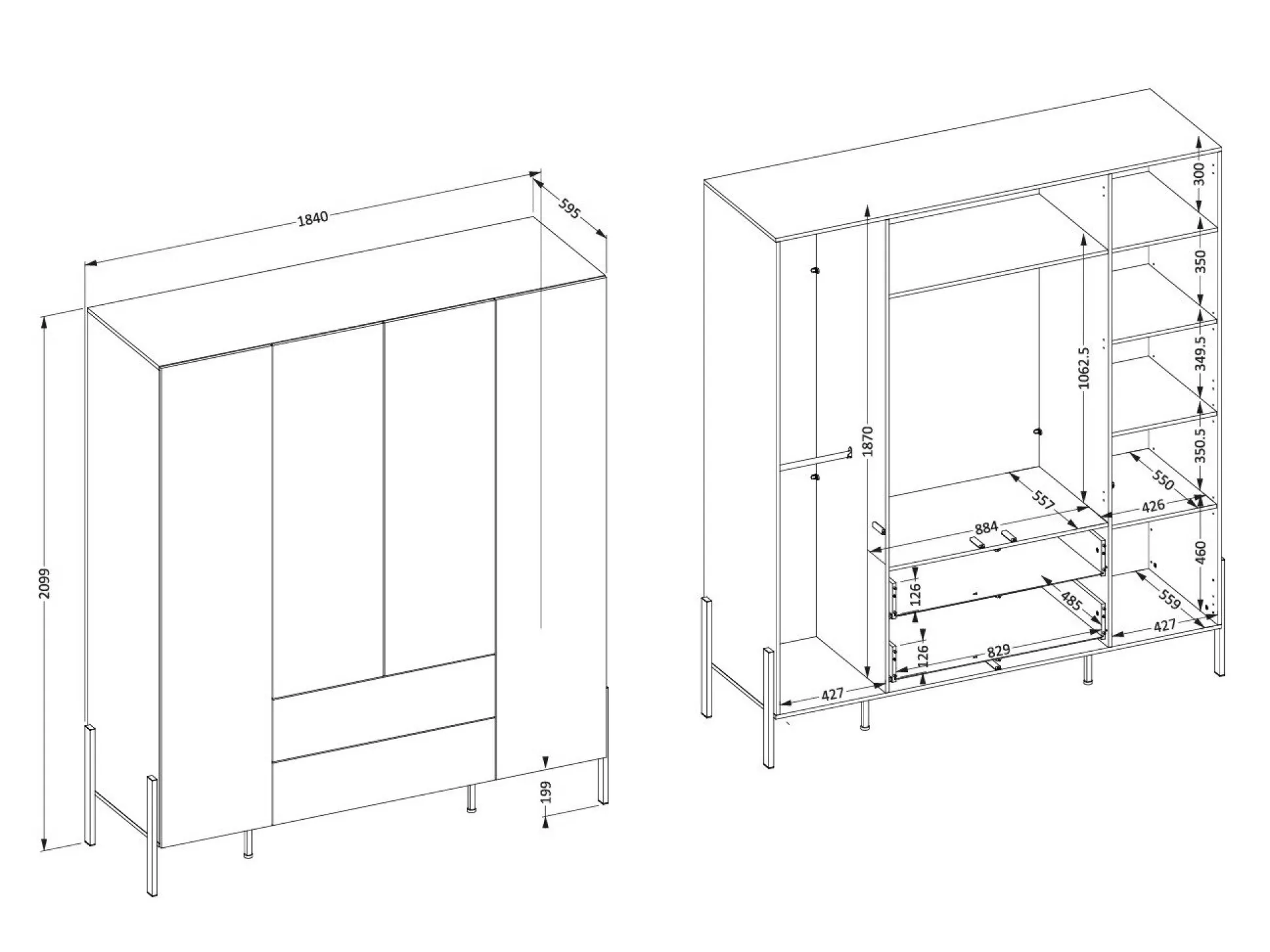 Garderobeskab Etsore 109