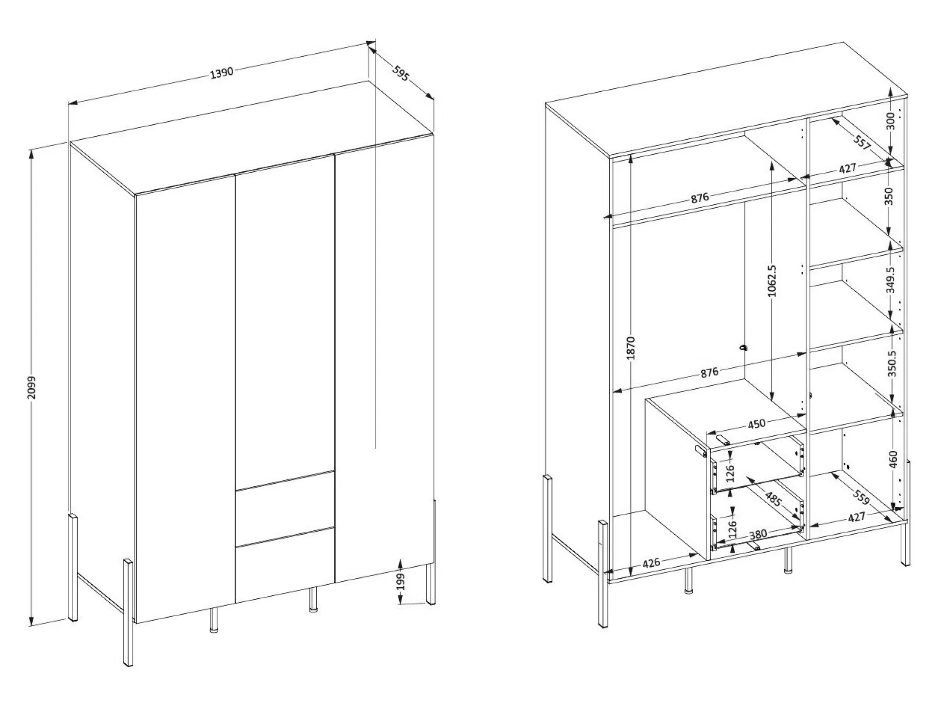 Garderobeskab Etsore 108