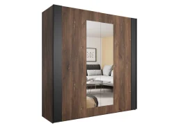 Garderobeskab Felelie 100 (Mørk flagstaf eg + Kobber)