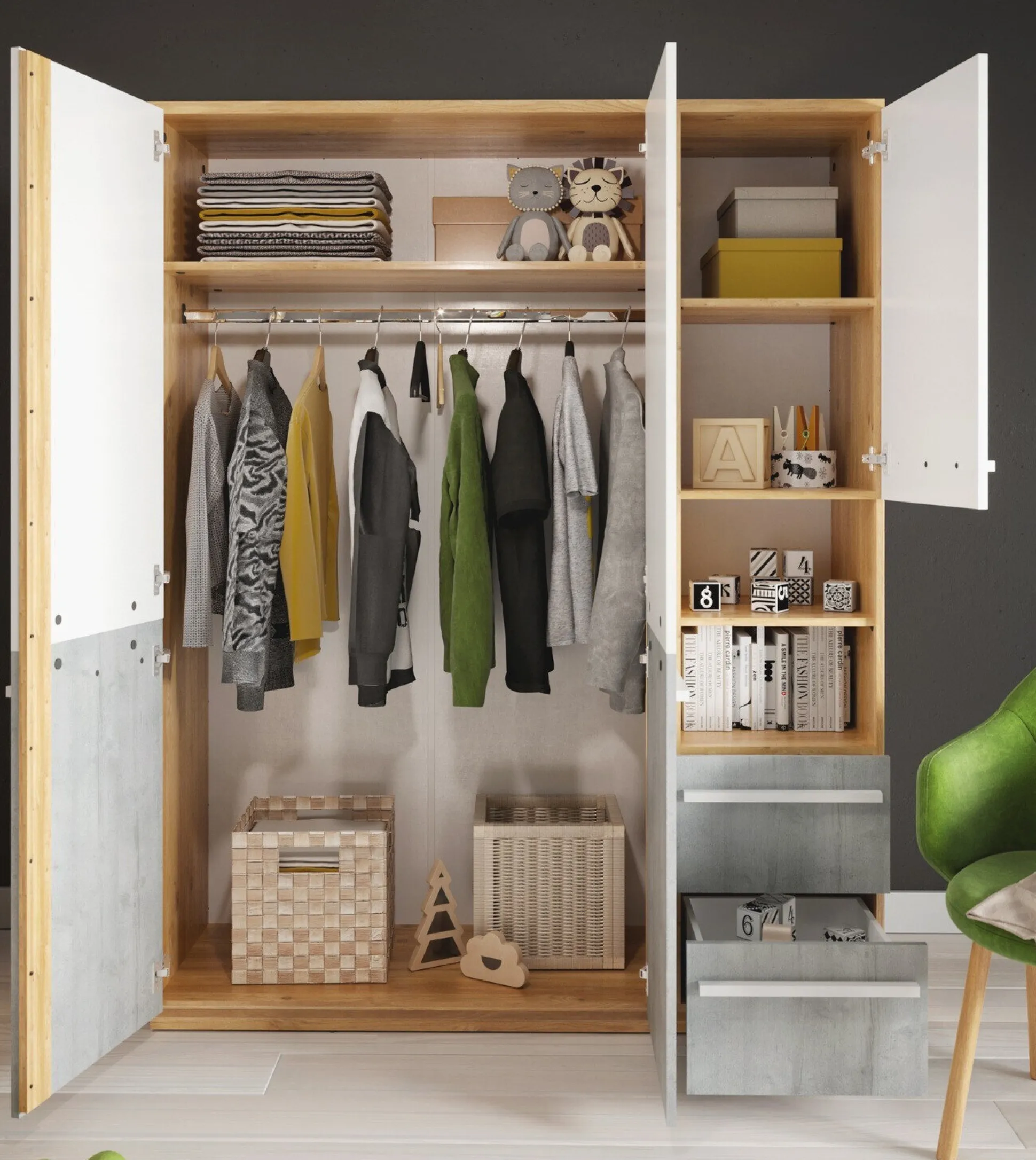 Garderobeskab Felfera 100