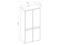 Garderobeskab Felfera 101